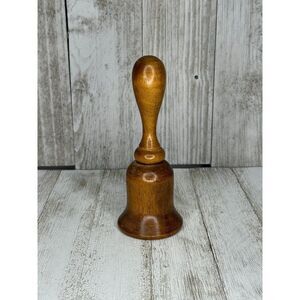 Vintage V.G. Wood Desk Teacher Bell Made in Taiwan
